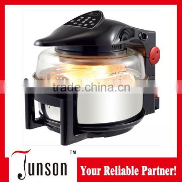 Hot sale healthy cooking oil free rotary & turbo air fryer digital control with big glass window