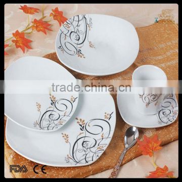 The high quality 20pcs decal new bone china dinner set