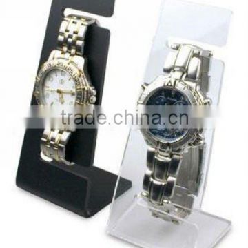 Acrylic watch display stand by white and black acrylic