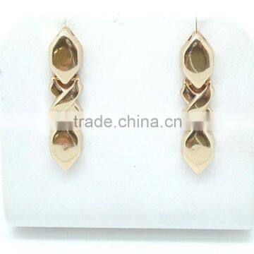 BRONZE FOLD OVER EARRINGS