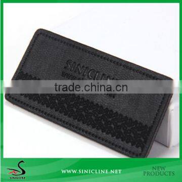 Sinicline New Style Custom Private Leather Lable Patch/custom leather jacket patches