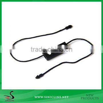 Sinicline Black Custom Plastic Seal Tags With White Brand Logo