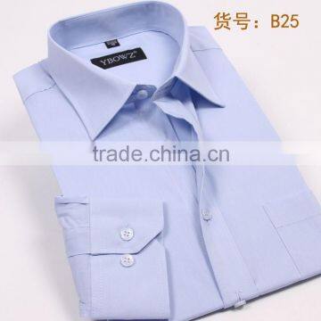 2015 Casual Latest Design Light Blue Denim Shirt for Men M-3XL photo-6