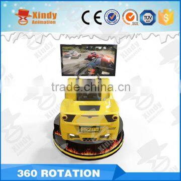 Interactive gaming 9d cinema car driving simulator with 3 screens simulator racing car game machine