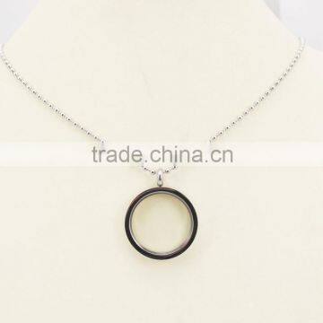 Round Stainless Steel Shiny Locket Pendant With Photo Blank Photo Pendant photo-3