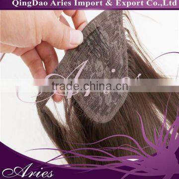 virgin cuticle hair long straight brown ponytail