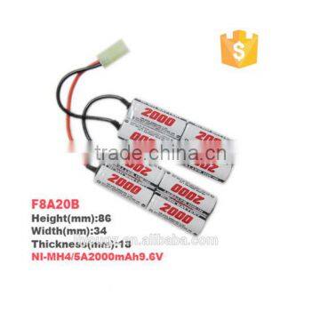 BEST PRICE!!! FireFox high Power airsoft 4/5A 9.6V 2000mah rechargeable battery gun battery