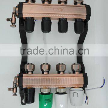 Copper Pipe Manifold for Floor Heating System With Ball Valve photo-3