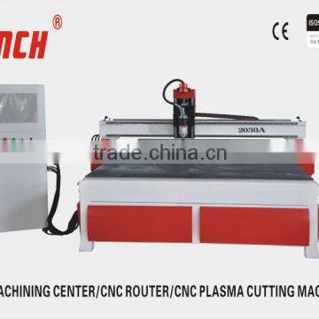 cheap cnc router with big size /2.2kw spindles/Stepper motors /Ncstudio controller/square rail /T-slot table with PVC/Cast part