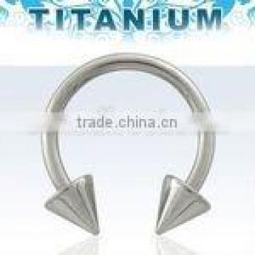 Titanium circular barbell