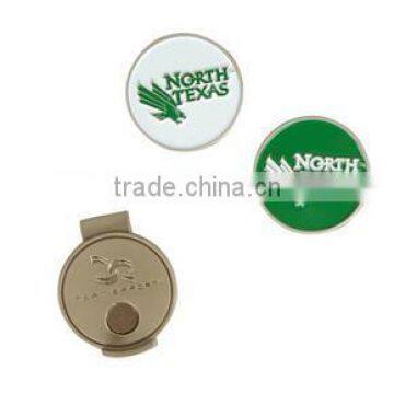 custom golf hat clip/ metal hat clip/ golf ball marker