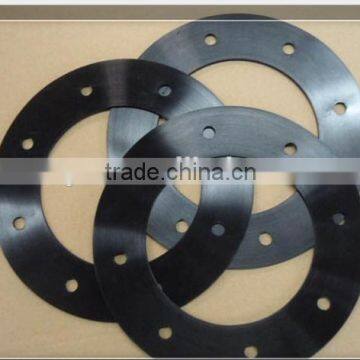 Rubber flange gasket for pipe fitting