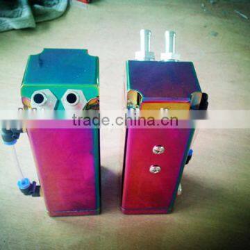 taizhou fatory aluminum rainbow colors catch oil tank