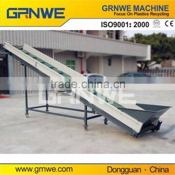 large output plastic recycling belt conveyor with magnet