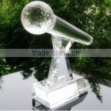 new deisgn microphone trophy crystal