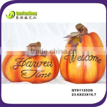 Fall harvest festival decoration table piece polyresin wholesale pumpkins