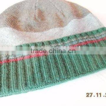 Fashion Acrylic&lamb Wool Knitted Hat
