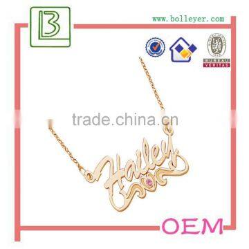 Fashion of Gold Necklaces With Letter