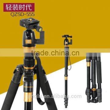 Q555 Portable Magnesium Aluminium Tripod Monopod Tripod+ Ball Head for camera