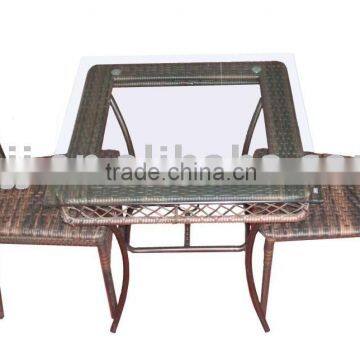 rattan table and chair