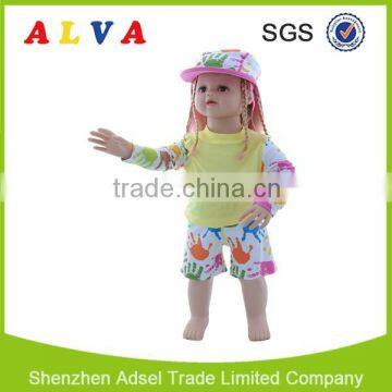 2015 Hot Sale Alva Girls Rash Guards for Kids UPF 50+ Baby Infant Sun protective Clothing