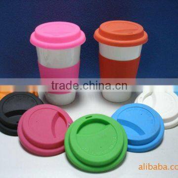 Eco-friendly silicone coffee cup lid