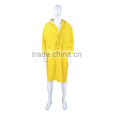 waterproof PVC Polyester 120cm long raincoats