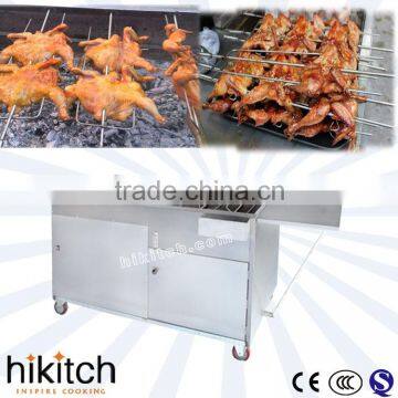 commercial charcoal bbq grill chicken car