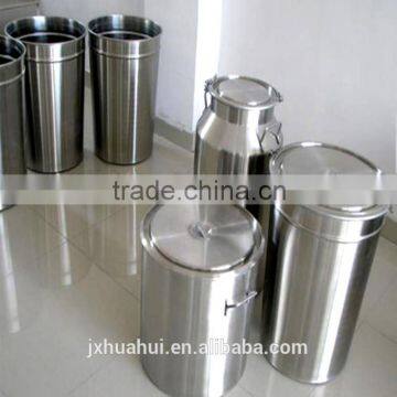 stainless steel milk bucket with meter and valve