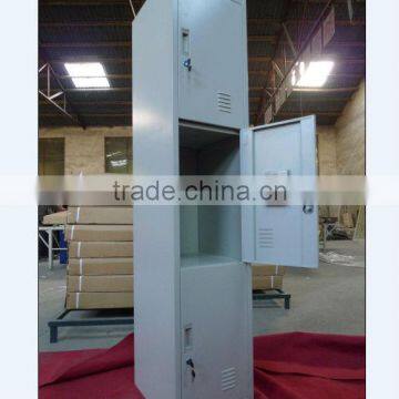 3 tier steel student locker