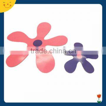 2016 newest lovely flower design flat paper fridge magnet for home decorations