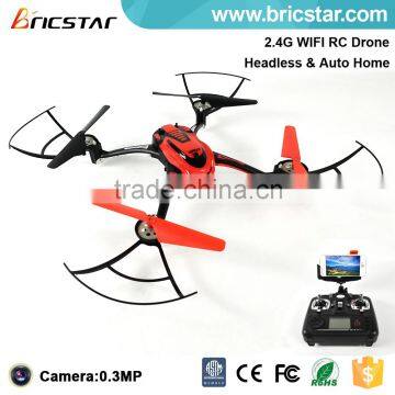 Professional headless unmanned uav aircraft quadcopter with wireless camera and fpv transmission.