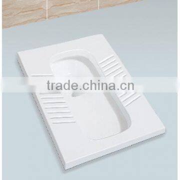 Sanitary ware WC one-piece ceramic squat pan