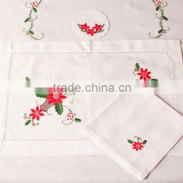 christmas embroidery placemat