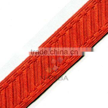 Red lace for military uniforms