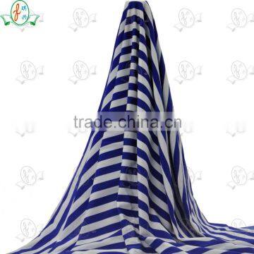 blue and white stripe elastane stretch fabric for leggings