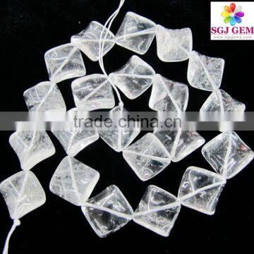 Natural Rock Crystal Fancy shape beads