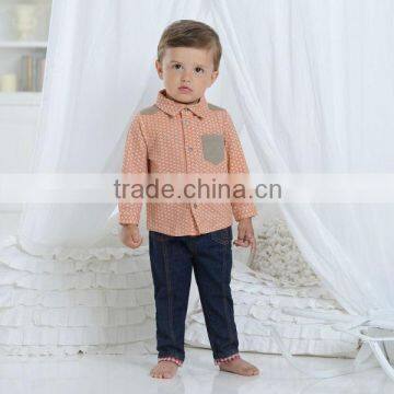 DB1658 dave bella 2014 autumn cotton baby tops baby shirts wholesale baby shirts tank top