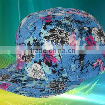 New Style Custom Floral 5 Panel Hat photo-4