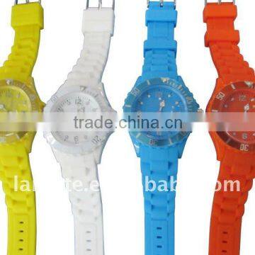 hot colorful plastic watch with date