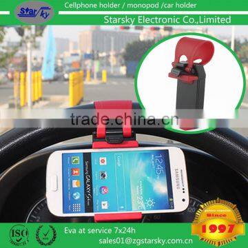 2015 hotsale Shenzhen factory mobile phone holders for UK market steering wheel phone holder