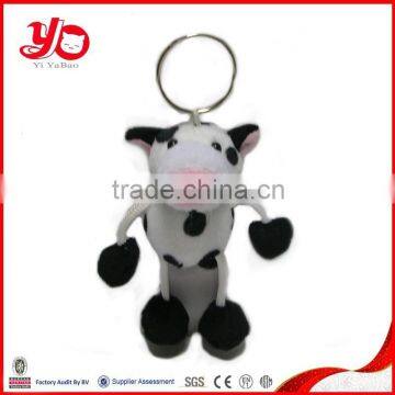 custom stuffed soft plush toy cow keychain