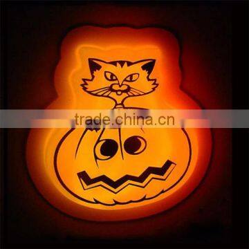 funny glowing toy glow pumpkin for chest wearing