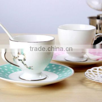 Europen Design cup and saucer tea-time set