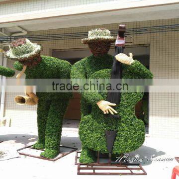 Real look high imitation artificial grass sculptures simulation green statues export from China