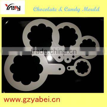 4025-4 Cake decoration stencil set 5 /Capuchino