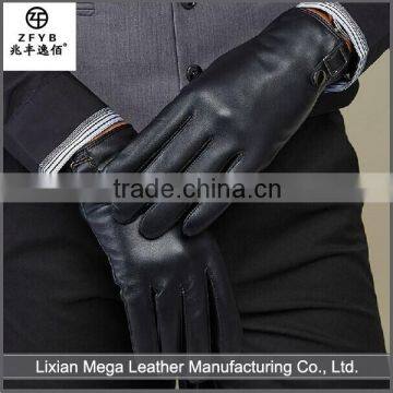 China supplier high quality Men's Warm Thin Leather Glove