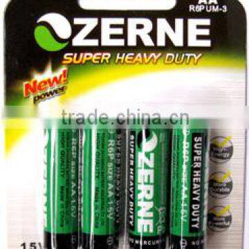 AA R6P UM-3 Znic carbon battery 1.5V