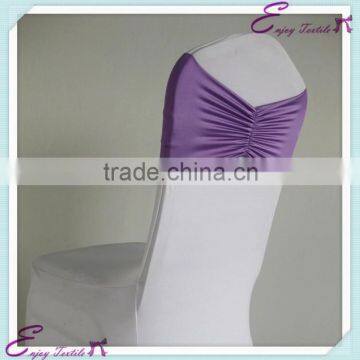 YHB#201 ruffled spandex lycra band buckle polyester banquet wedding wholesale cheap chair cover buckle band sash                        
                                                Quality Choice