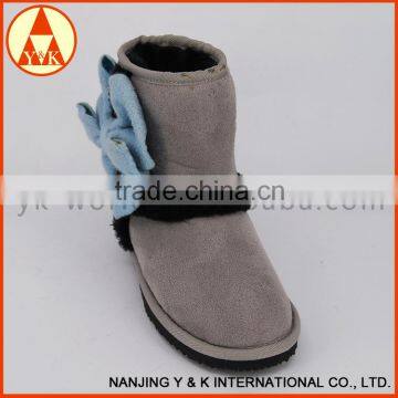 High quality faux suede ladies snow boots